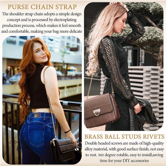 CROSSBODY CHAIN FOR purse IRON crossbody chain for purse conversion NWT - Picture 6 of 6